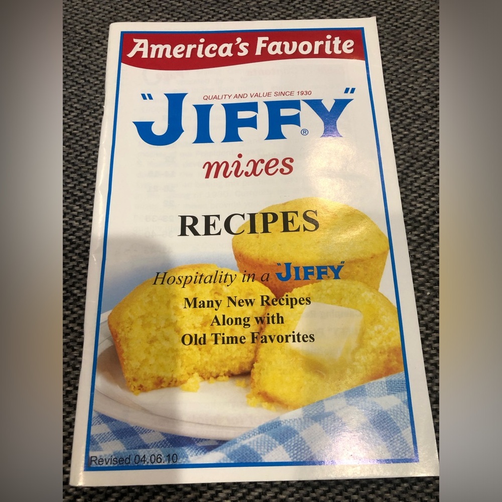 Jiffy Mixes Recipes Paperback Cookbook Booklet
